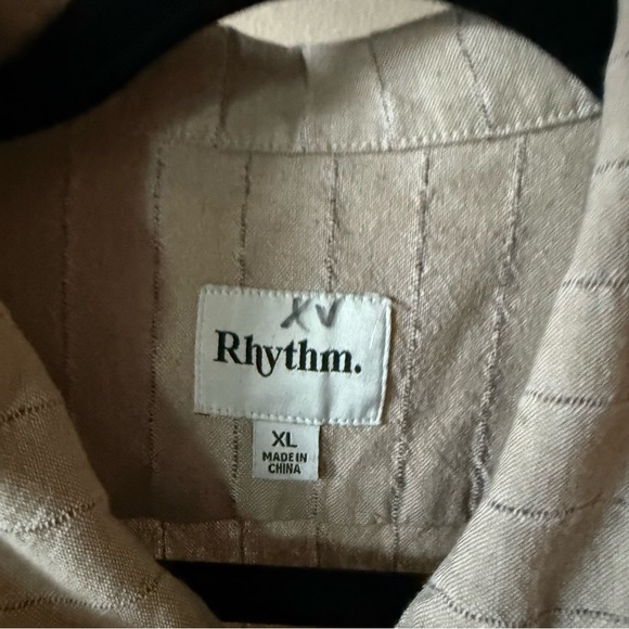 Rhythm Light Brown Casual Button Down Shirt - Picture 2 of 3
